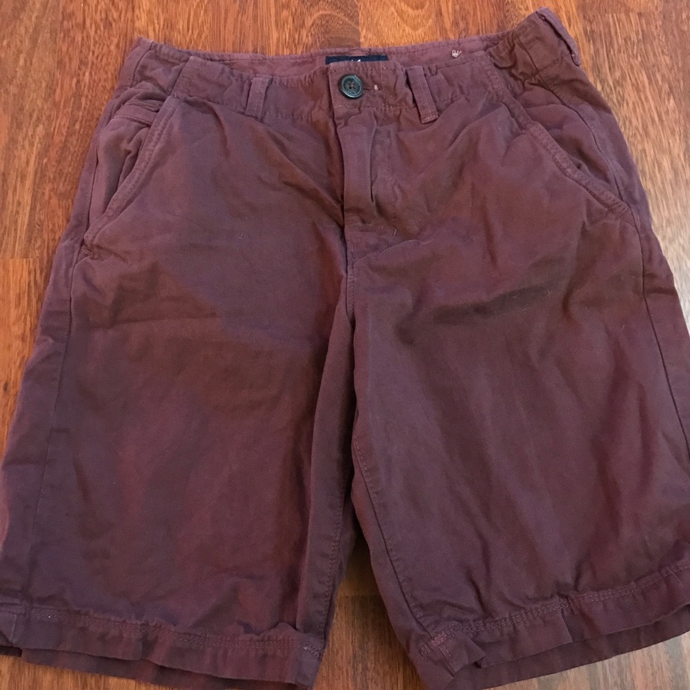 American Eagle Men's Size 28 Burgundy Shorts
